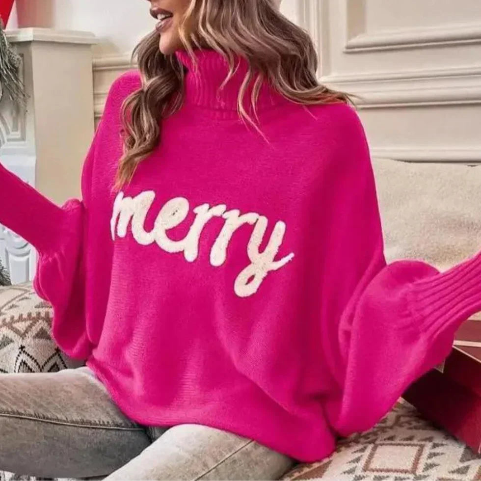 Emerie - warmer festlicher rollkragenpullover für damen