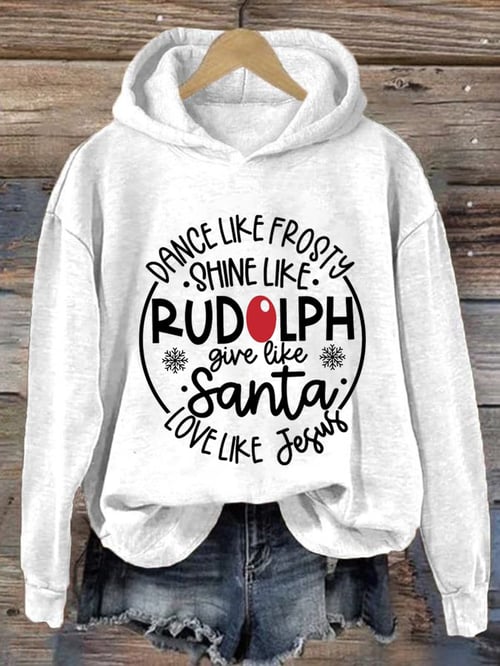 Rudolph - weihnachts hoodie für damen