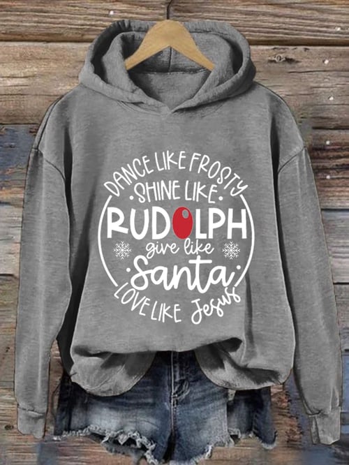 Rudolph - weihnachts hoodie für damen