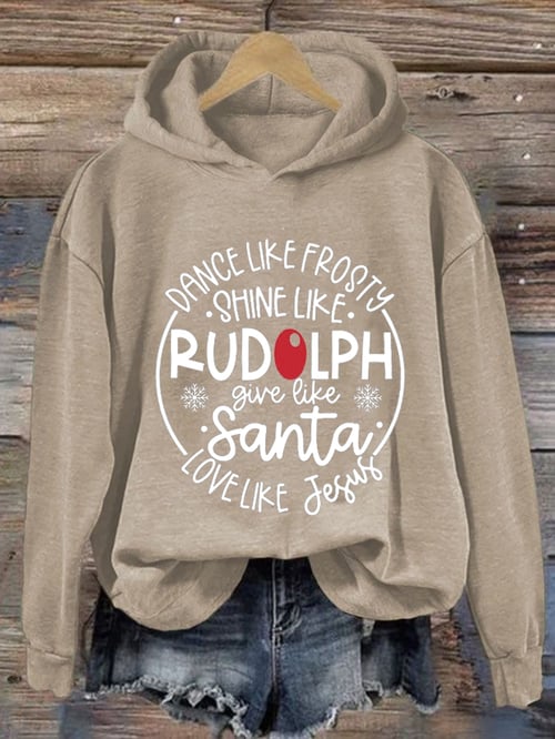 Rudolph - weihnachts hoodie für damen