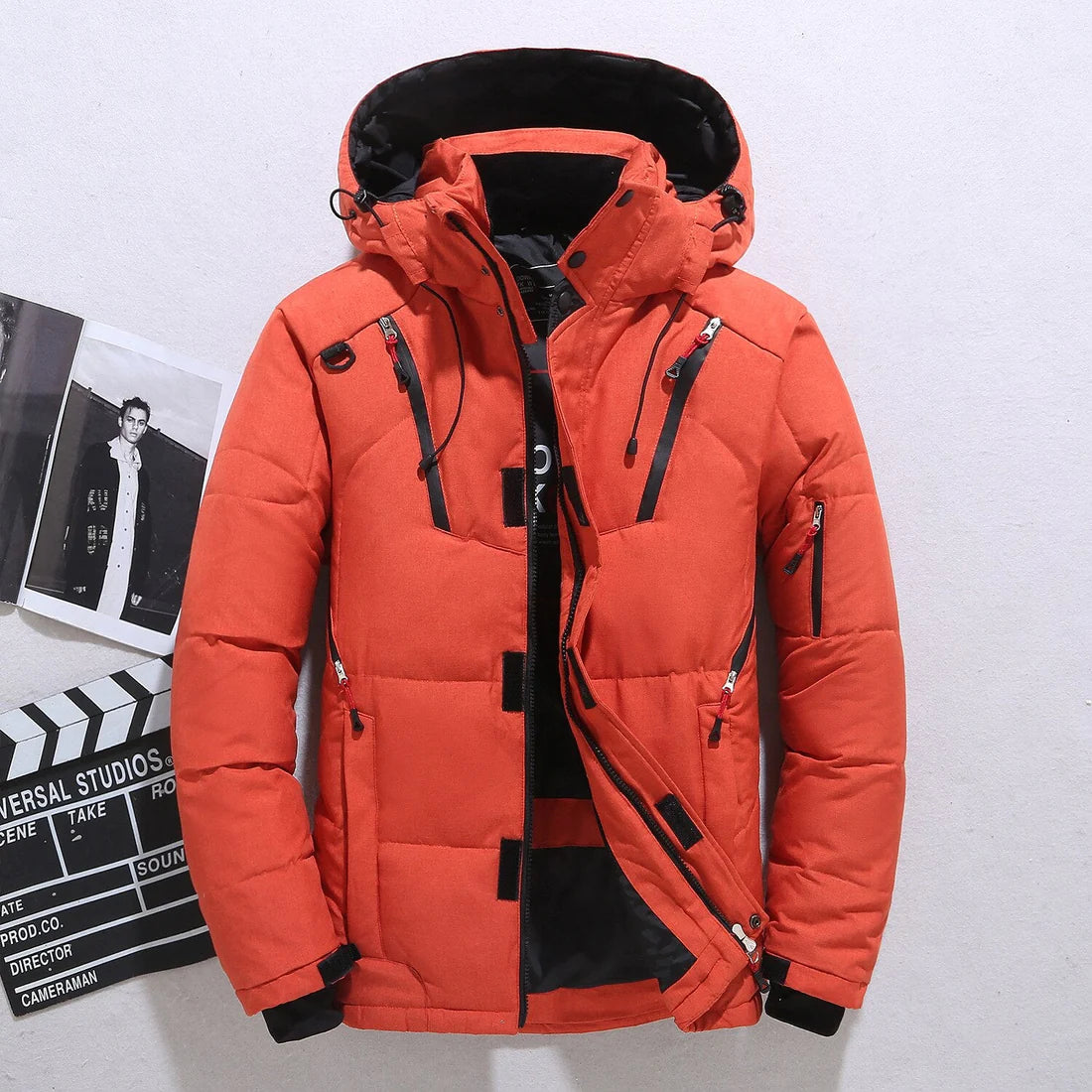 Brand – wattierte winterjacke mit kapuze
