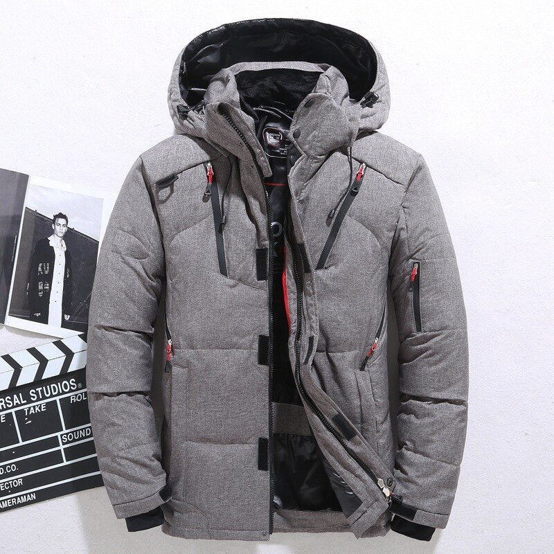 Brand – wattierte winterjacke mit kapuze
