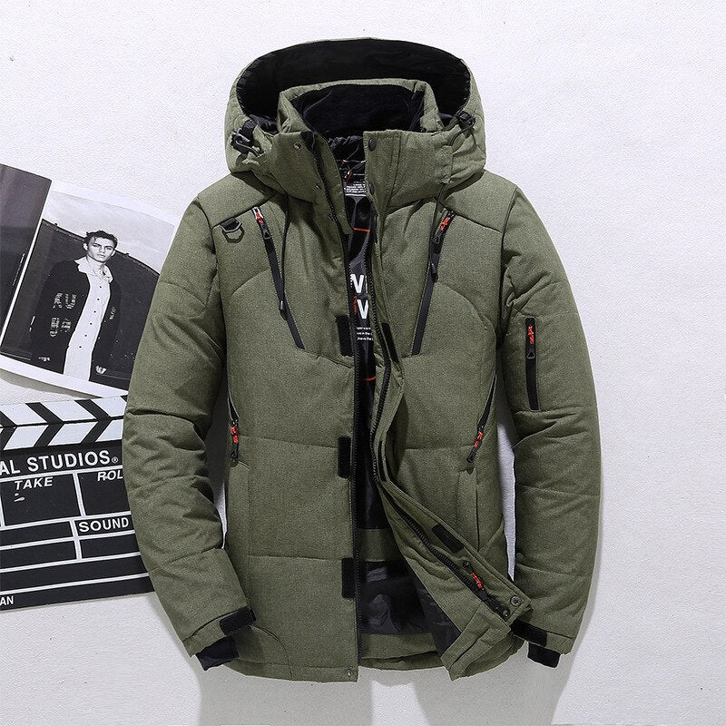 Brand – wattierte winterjacke mit kapuze