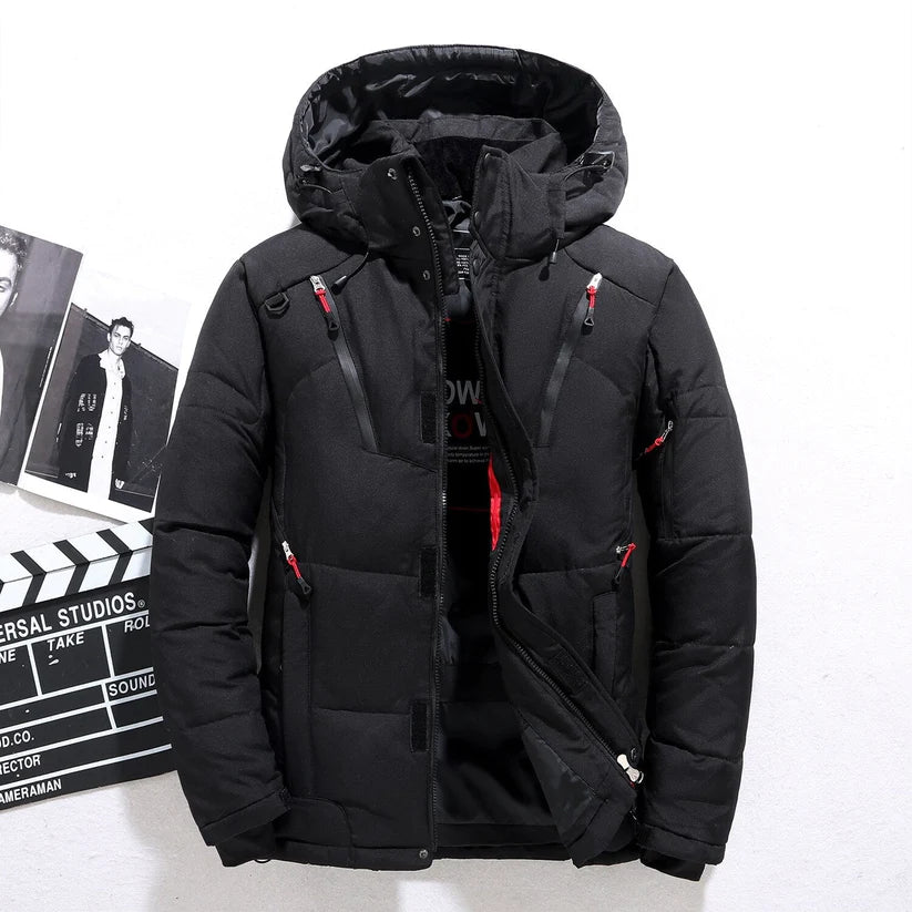 Brand – wattierte winterjacke mit kapuze
