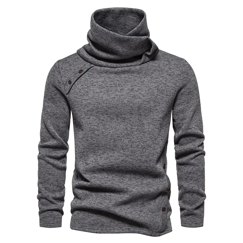 Koda - warmer pullover mit hohem kragen