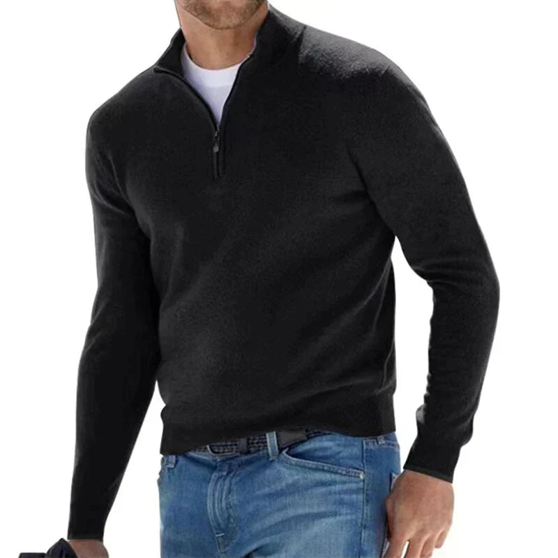 Tom Polo - stylischer reißverschlusspullover für herren (italienisches design)