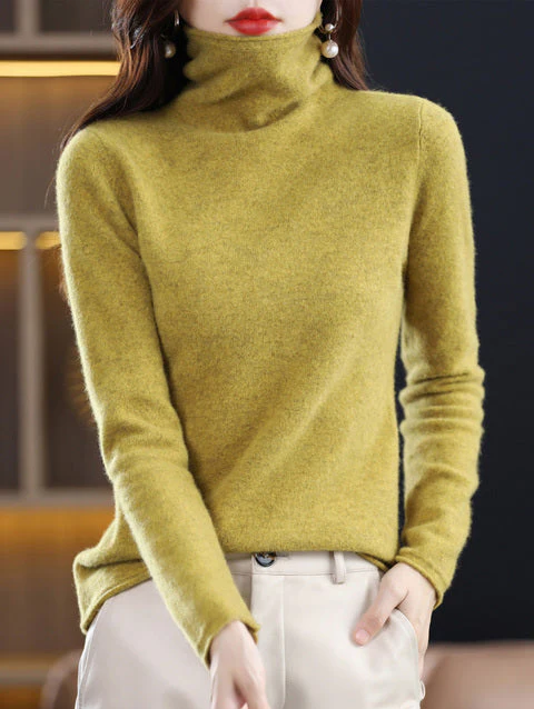 Helena Winter-Chic - rollkragenpullover aus reiner wolle für stilvolle eleganz