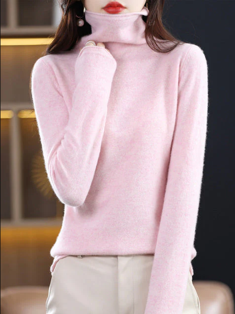 Helena Winter-Chic - rollkragenpullover aus reiner wolle für stilvolle eleganz