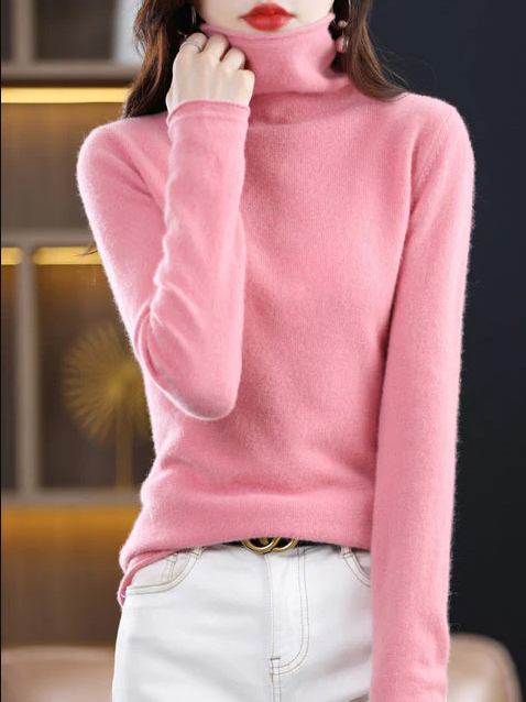 Helena Winter-Chic - rollkragenpullover aus reiner wolle für stilvolle eleganz