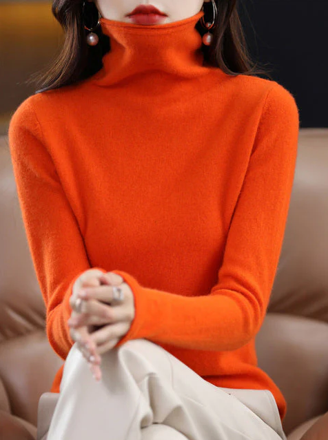 Helena Winter-Chic - rollkragenpullover aus reiner wolle für stilvolle eleganz