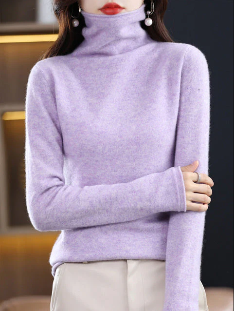 Helena Winter-Chic - rollkragenpullover aus reiner wolle für stilvolle eleganz
