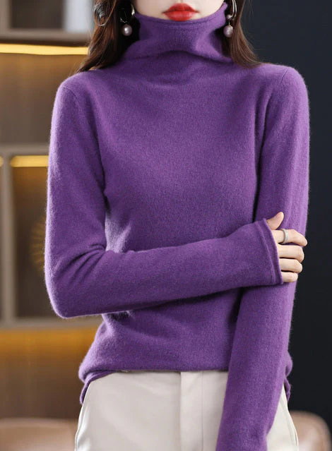 Helena Winter-Chic - rollkragenpullover aus reiner wolle für stilvolle eleganz