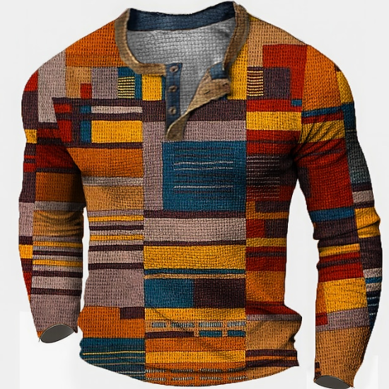 Nathan – stylischer pullover mit waffelstruktur für herren (italienisches design)