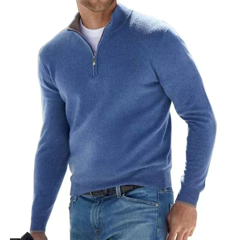 Tom Polo - stylischer reißverschlusspullover für herren (italienisches design)
