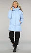 Callista – locker sitzende winter-daunenjacke mit kapuze und reibverschlüssen