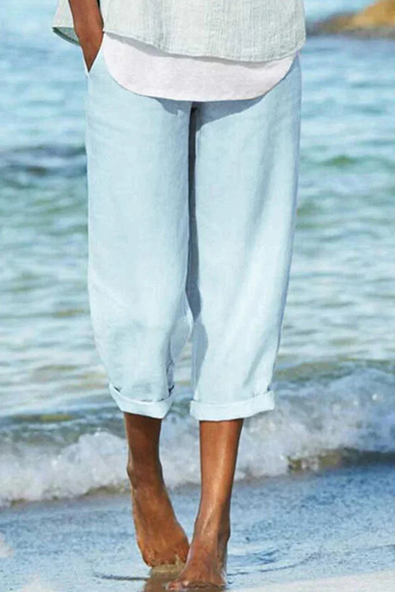 Finda - lässige und stylische leinen hose
