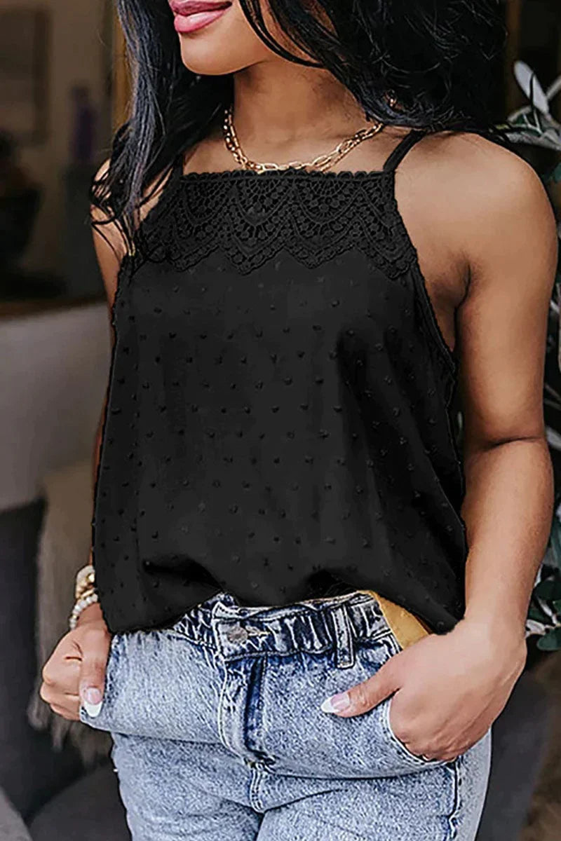 Tinaa - stylisches spaghetti träger sommer top