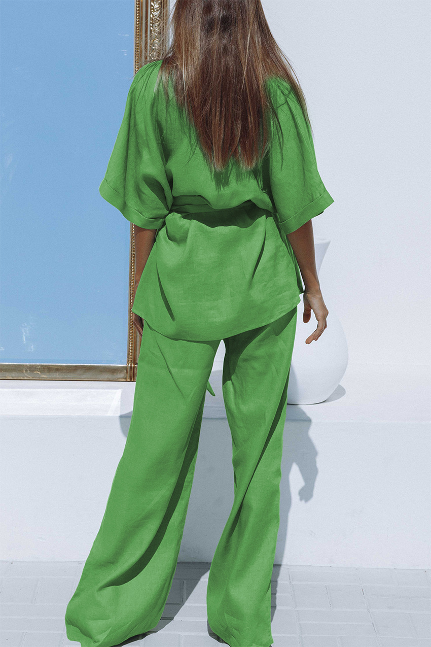 Jolana - stylisches sommer set aus leinen