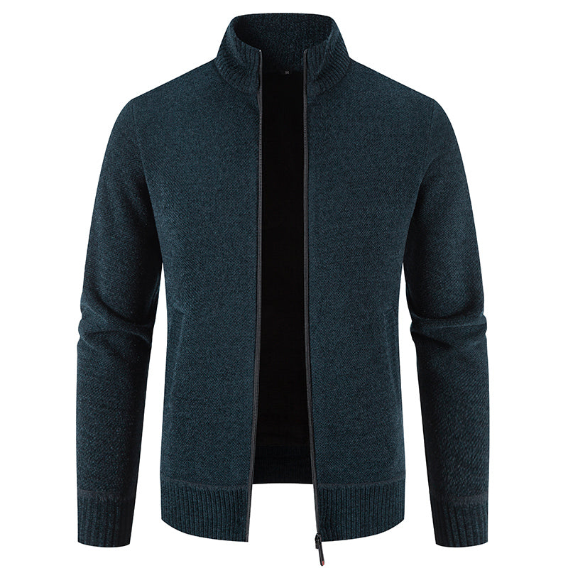 Patrick – herren-cardigan mit hohem kragen