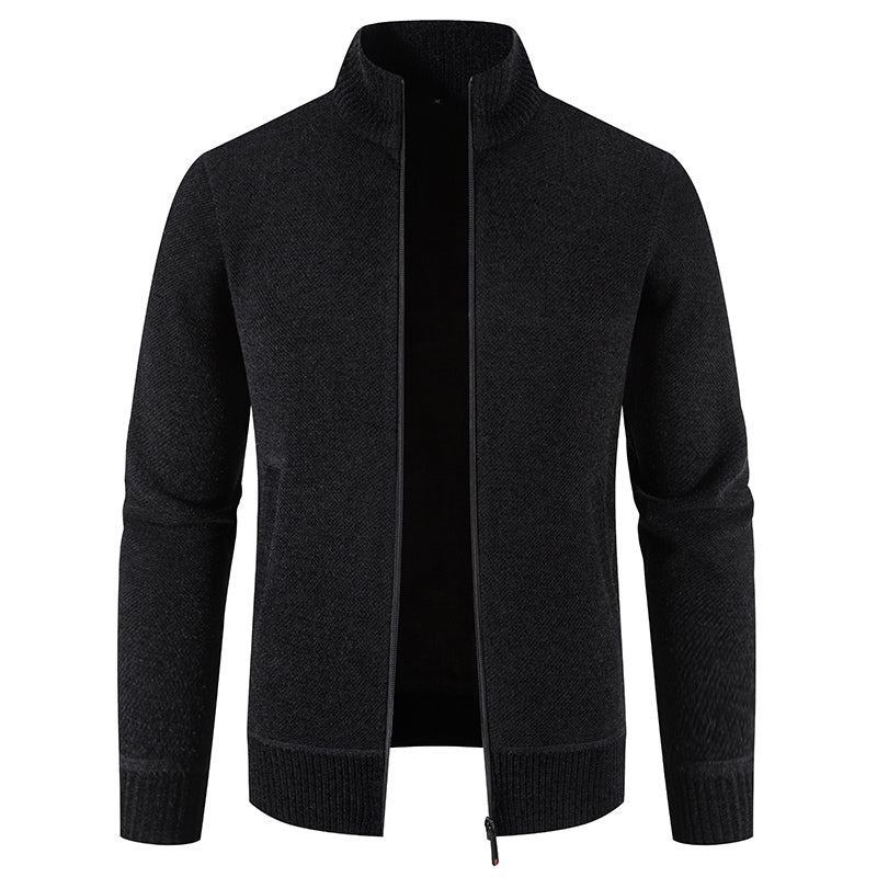 Patrick – herren-cardigan mit hohem kragen