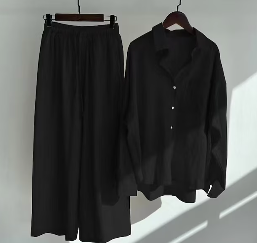 Leni - stylisches und zweiteiliges leinen Set