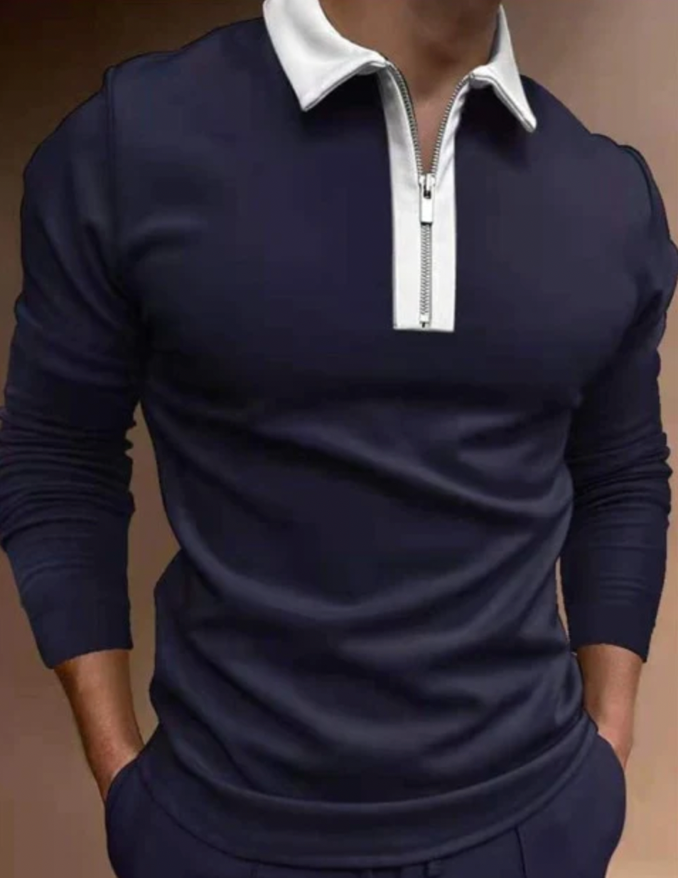 CHRISY - Das elegante und Langarm-Poloshirt