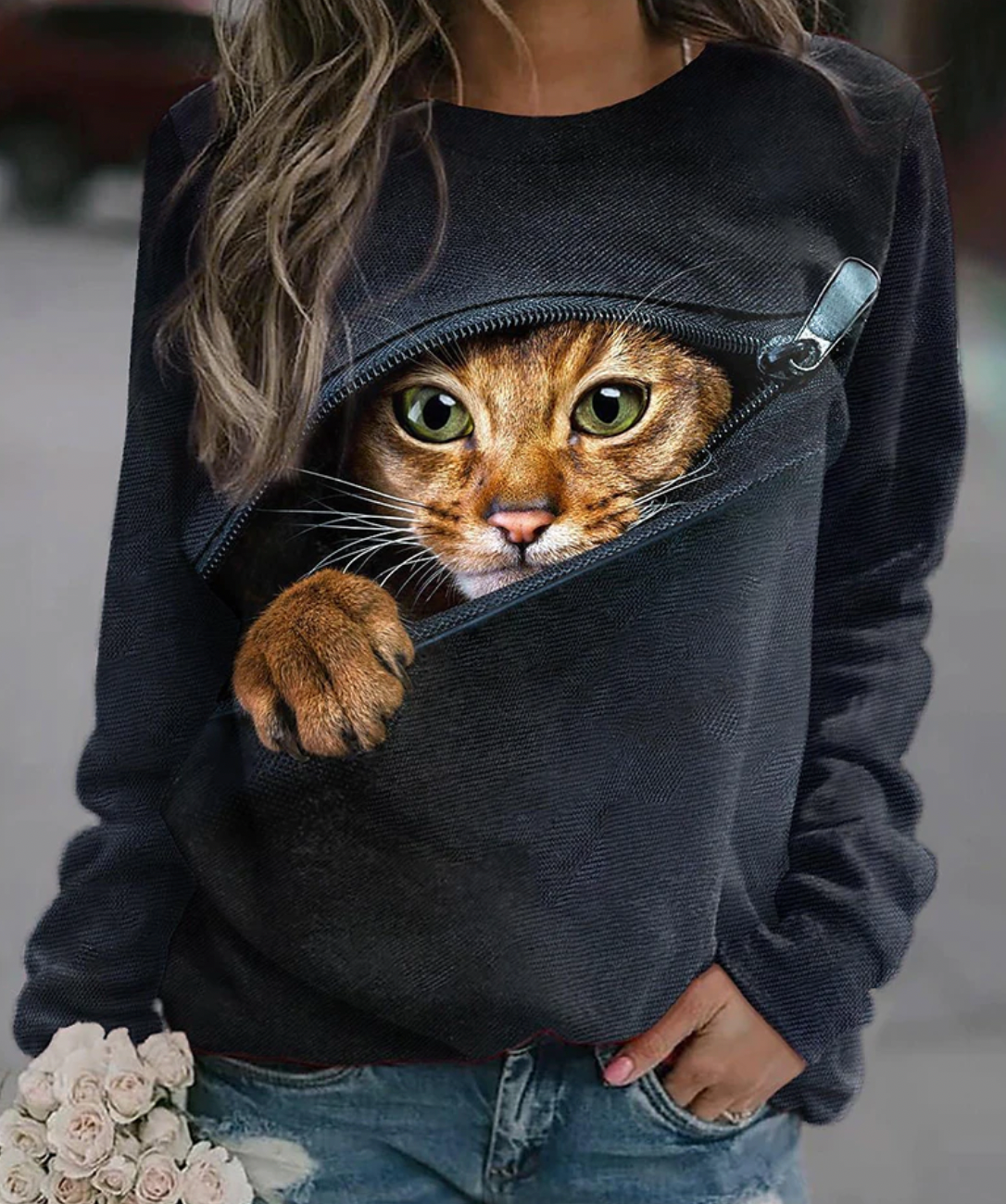 Cat - super gemütlicher und stylischer pullover für damen