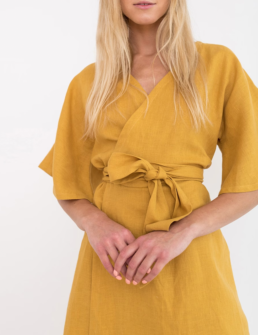 Janna - super stylisches leinen kleid für damen