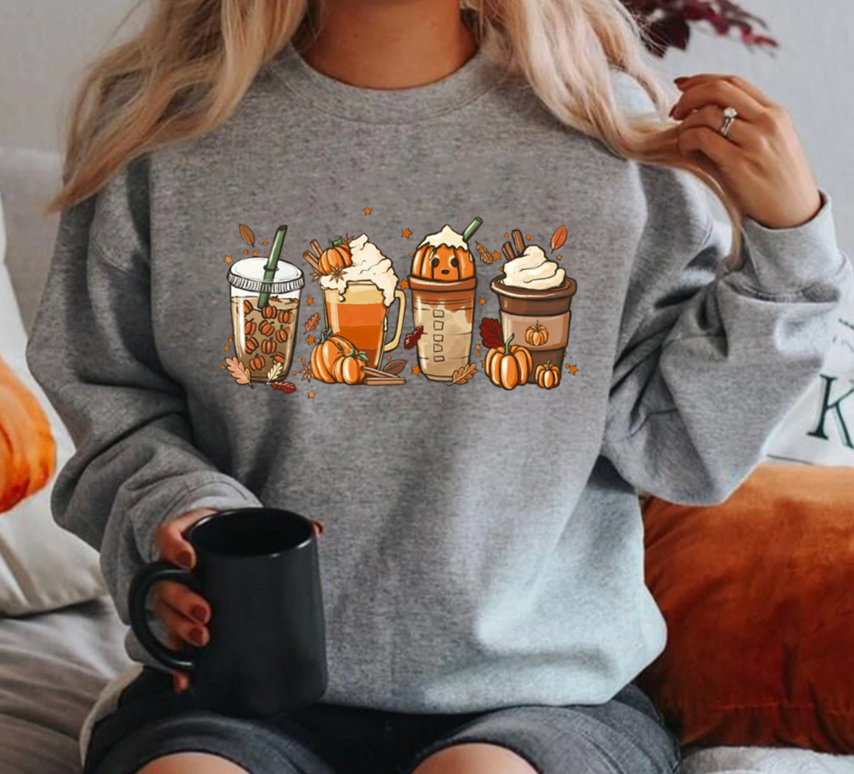 Pumpkin spice - stylischer sweater mit individuellem design