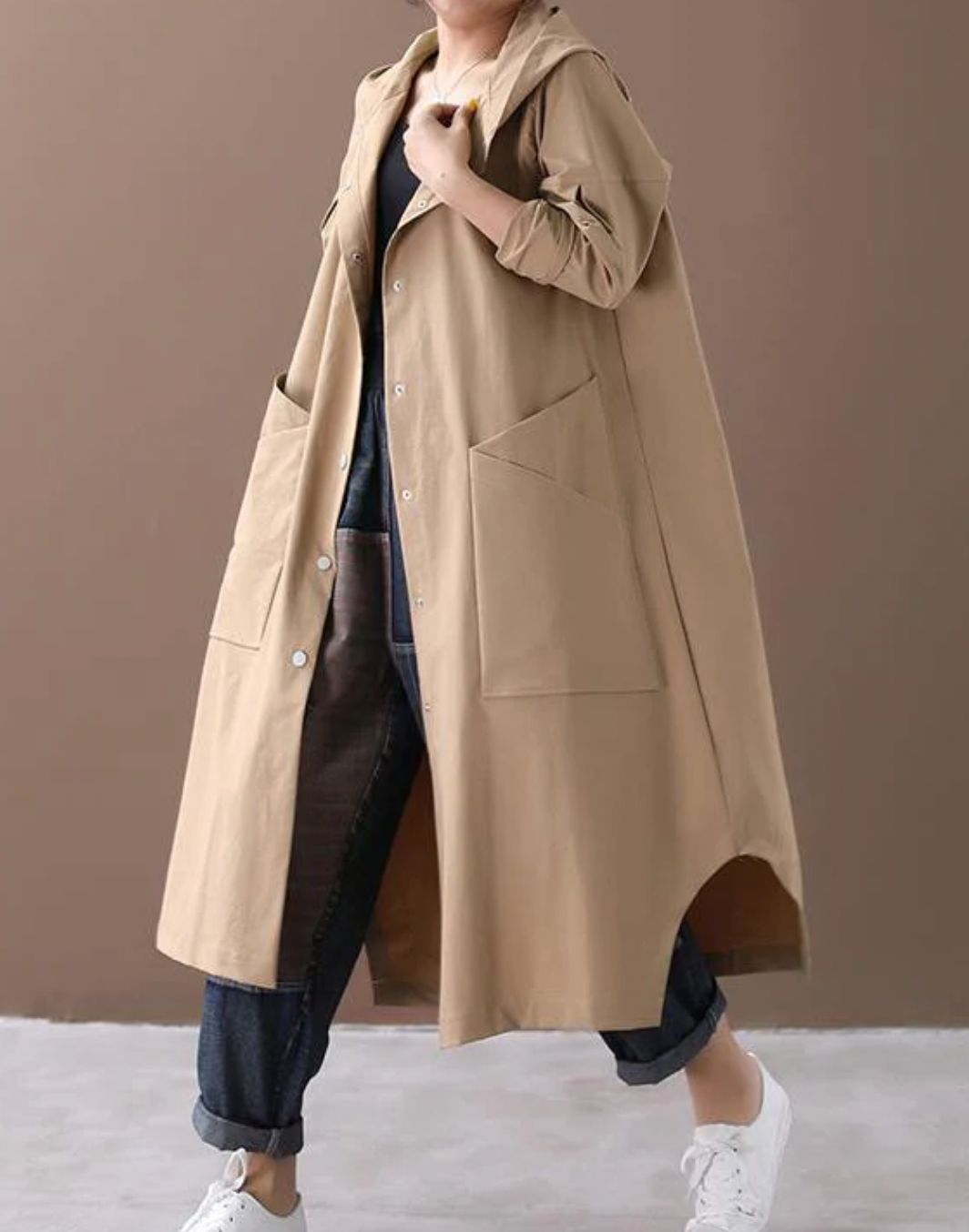 Millas - warme lange jacke für die herbst- und winterzeit