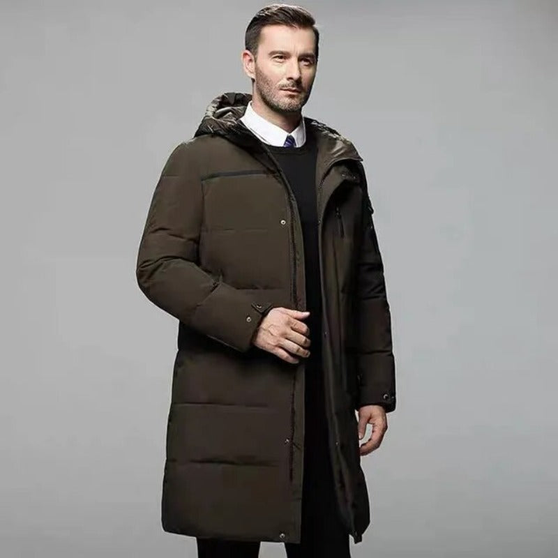 Vince – lange wattierte winterjacke für herren