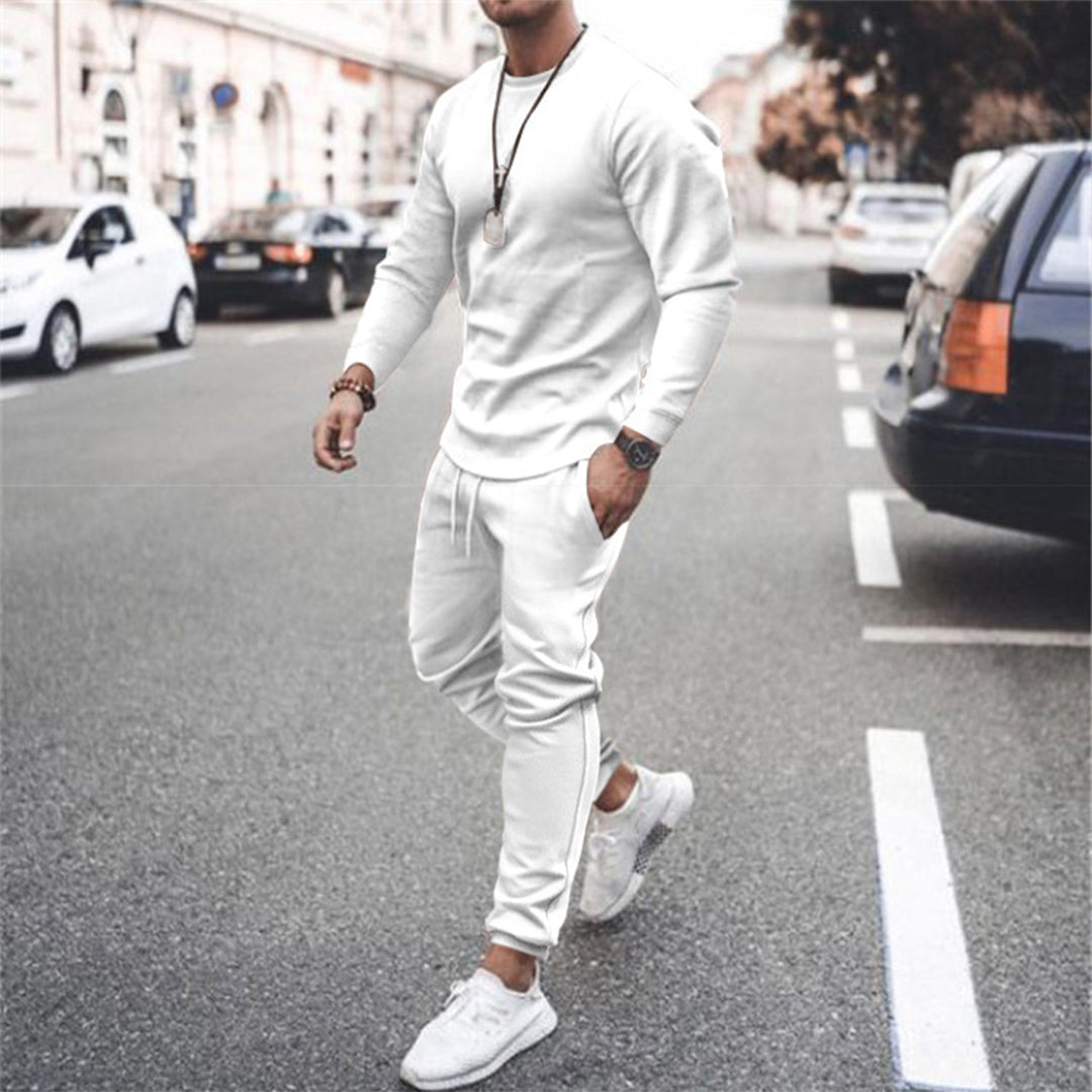 hvit tracksuit herrer sett forfra