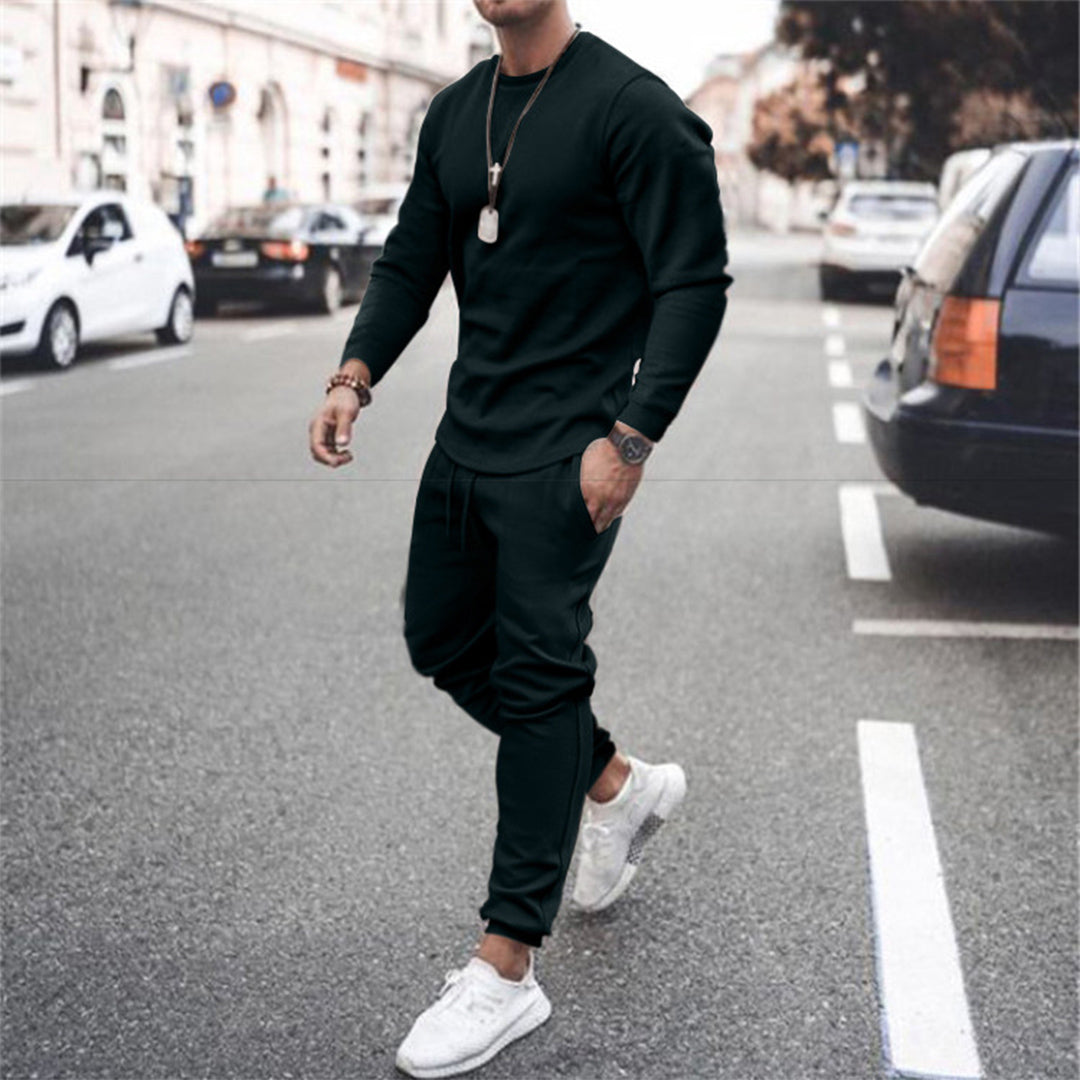 svart joggedress herre sett forfra