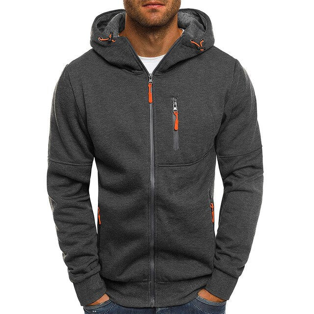 Grays - winter-hoodie für herren mit reibverschluss