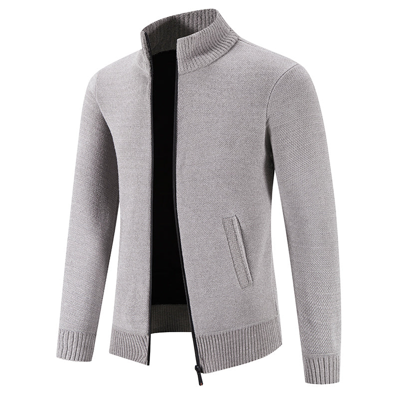 Patrick – herren-cardigan mit hohem kragen