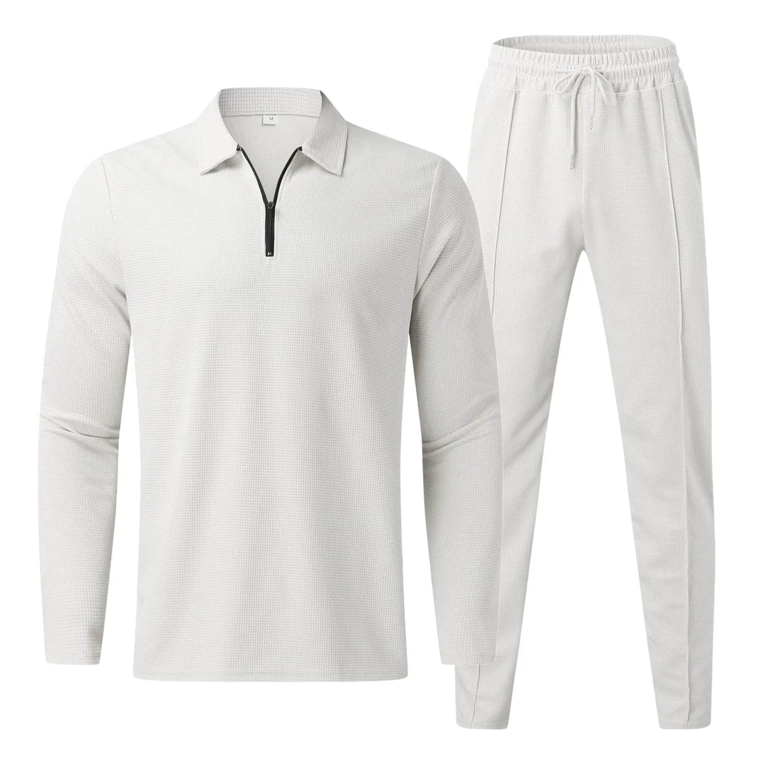 Jamilio - stylisches männer-set mit modischem langarmshirt und passender hose