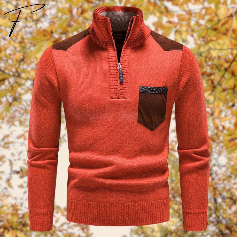 Adrian – herren-cardigan mit reibverschluss
