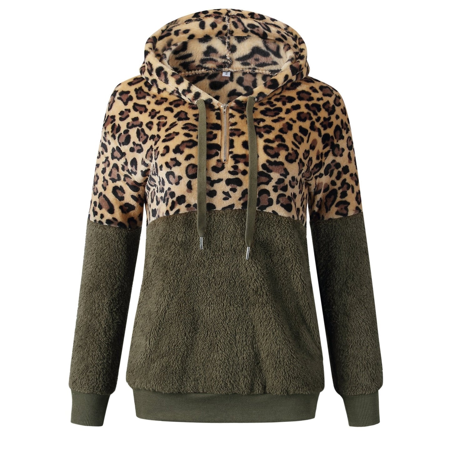 Teddy pullover - extrem warmer und kuscheliger hoodie mit stylischem leopardenmuster für den frühling