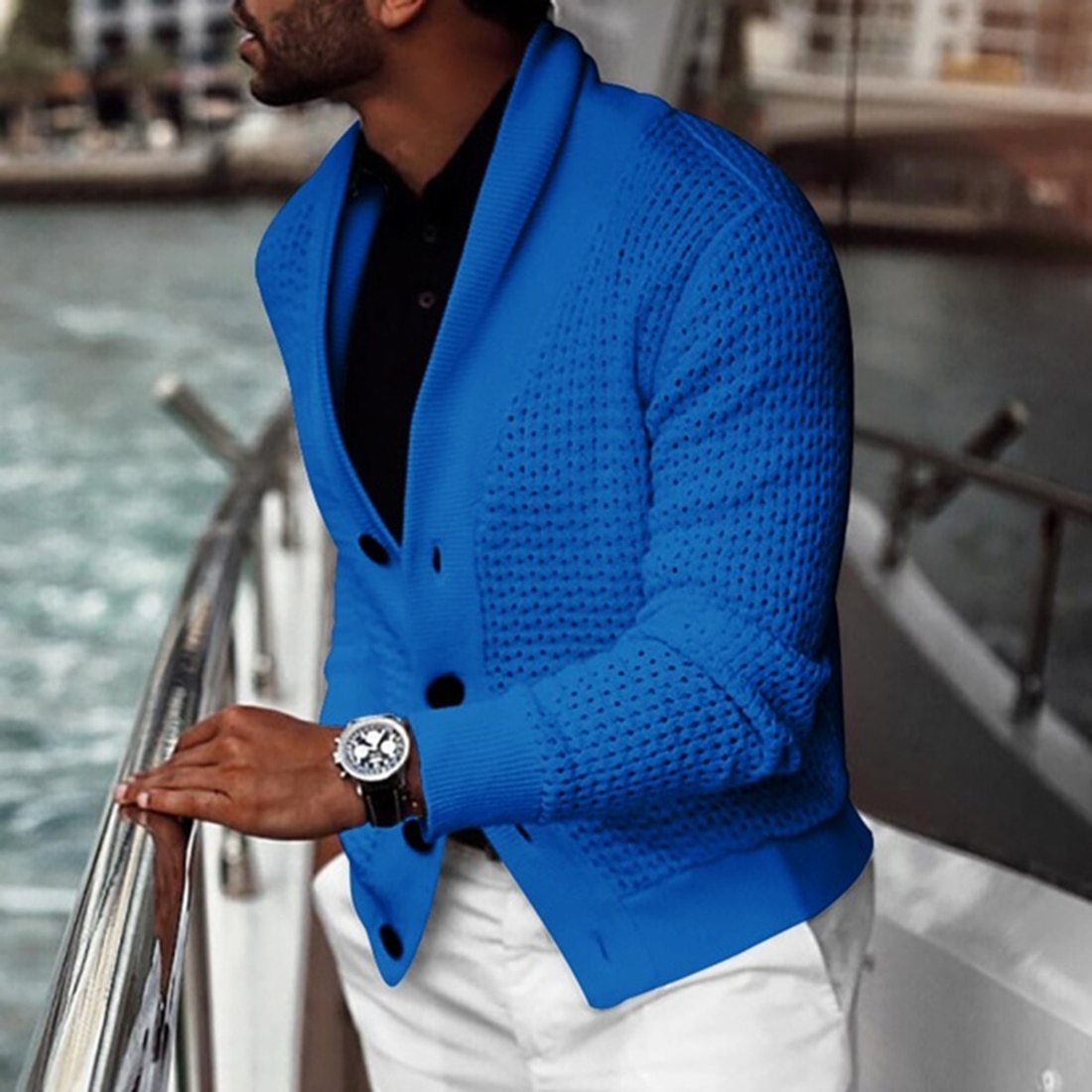 Tobiasv- elegante und warme strickjacke