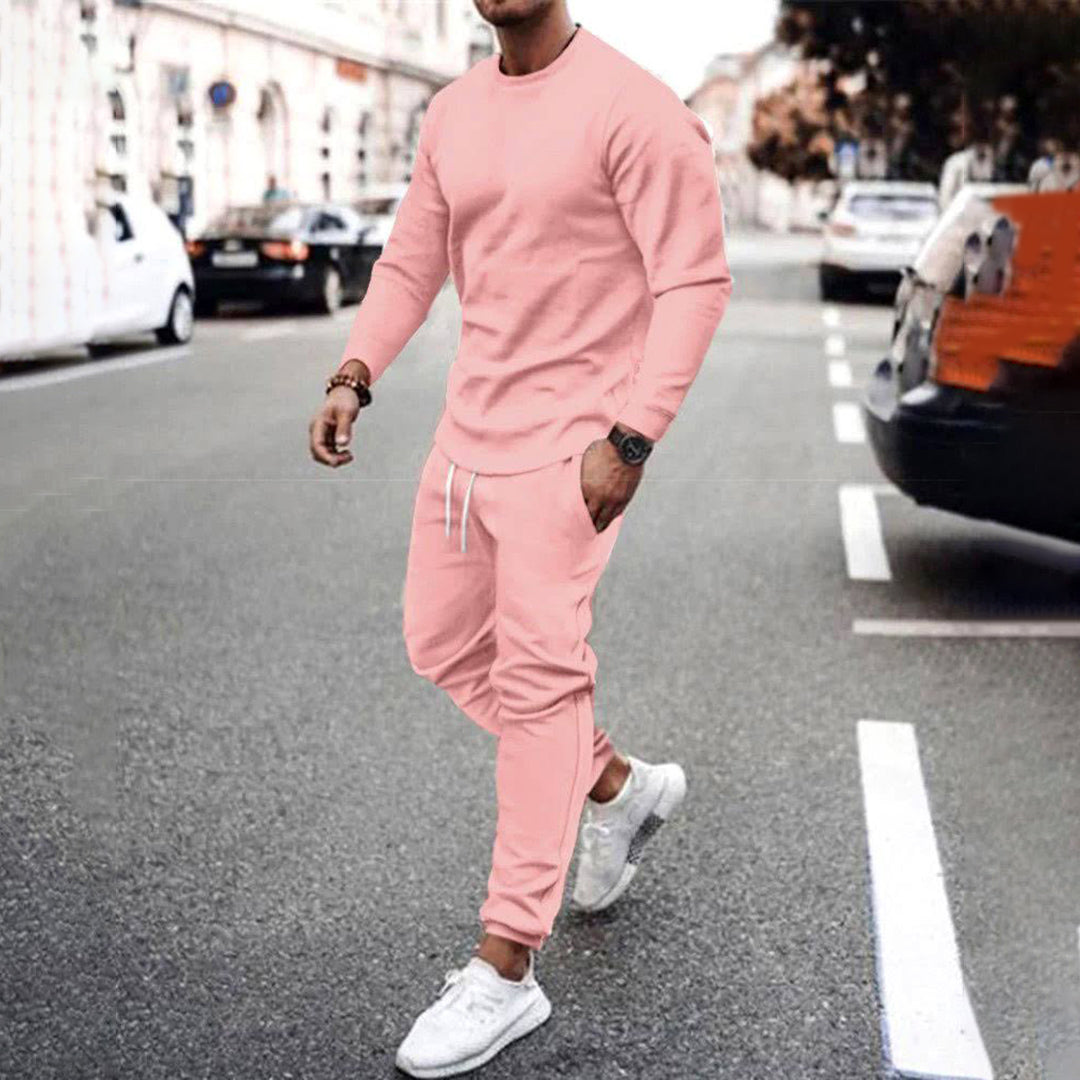 rosa joggedress herrer sett forfra