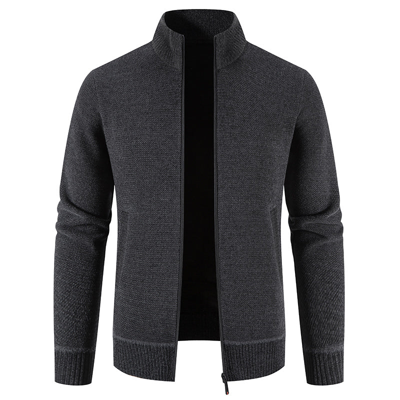 Patrick – herren-cardigan mit hohem kragen