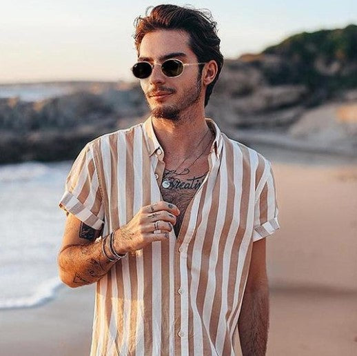 Loui - stylisches sommer leinen hemd für männer
