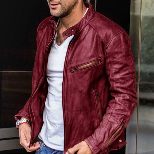Elegante und wetterfeste lederjacke – Azlan