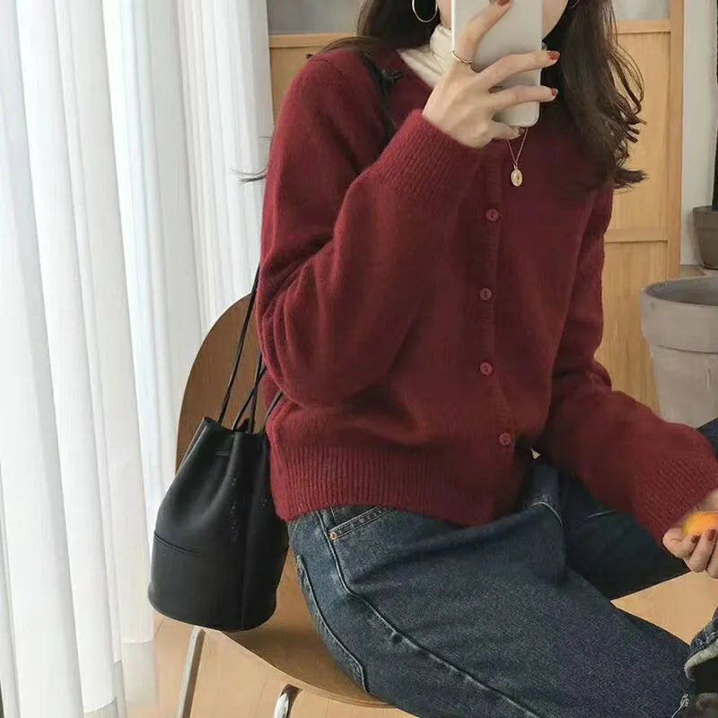 Aliana - kuschelige strickjacke mit offener vorderseite