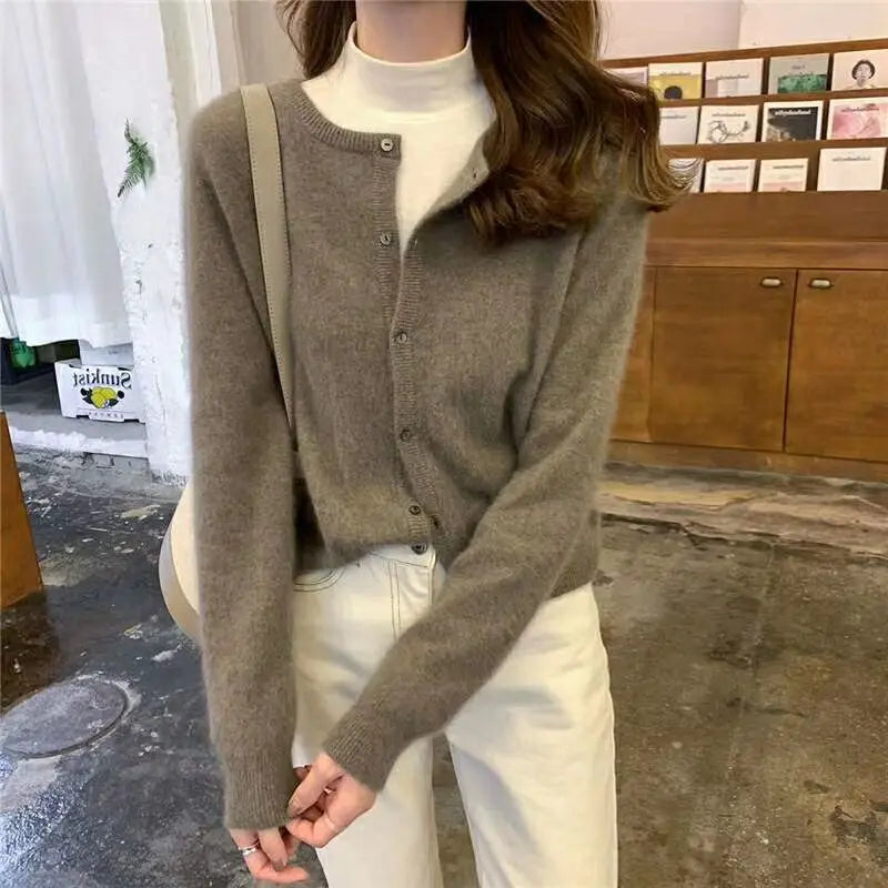Aliana - kuschelige strickjacke mit offener vorderseite