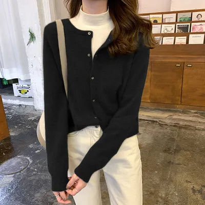 Aliana - kuschelige strickjacke mit offener vorderseite
