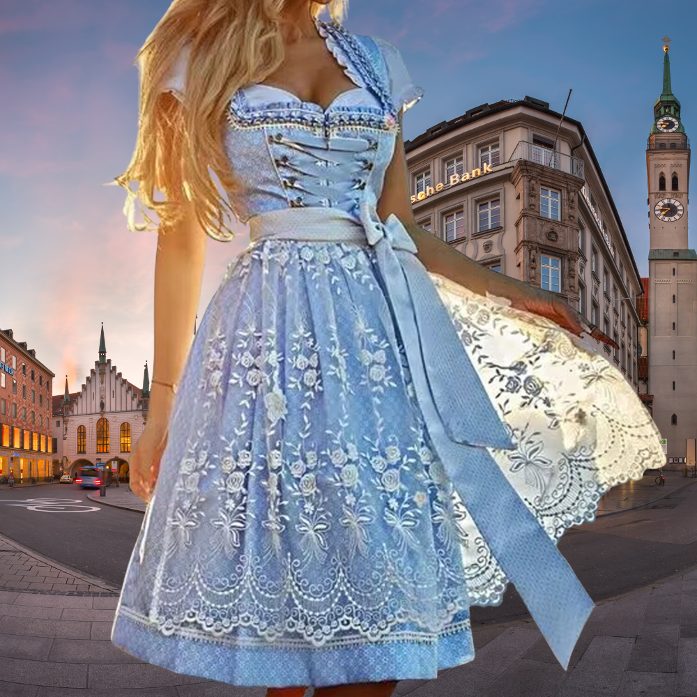Trachtig deluxe - tracht für damen mit schürze und bluse