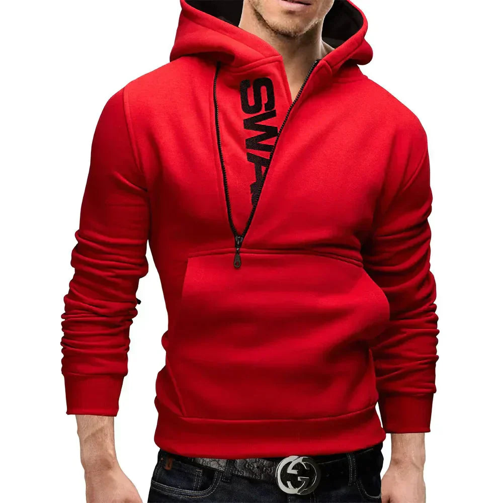 Stylischer kapuzenpulli mit seitlichem reißverschluss - Neil