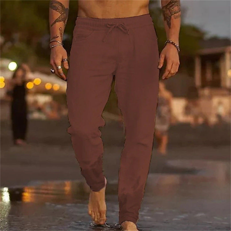 HENRIKO - Lässige Leinen Hose für Männer