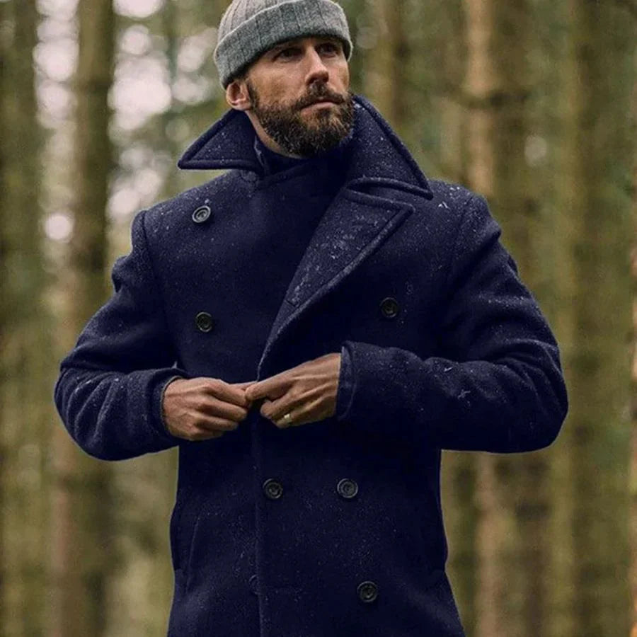 Eleganter herren wintermantel aus wolle - Reinold